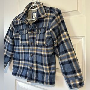 GAP Kids Shacket Plaid Coat Fall